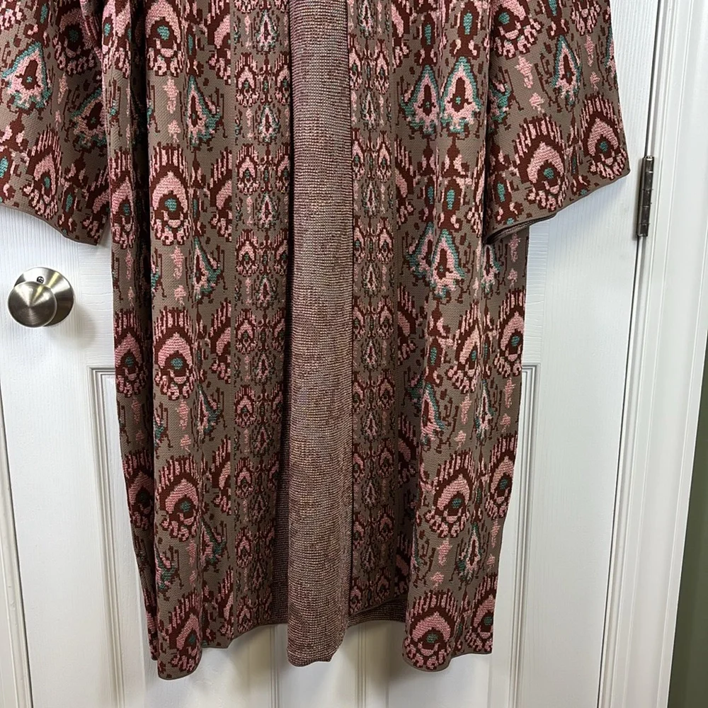 NWT Zara Special Edition Jacquard knit kimono jacket sz sm - Picture 9 of 13